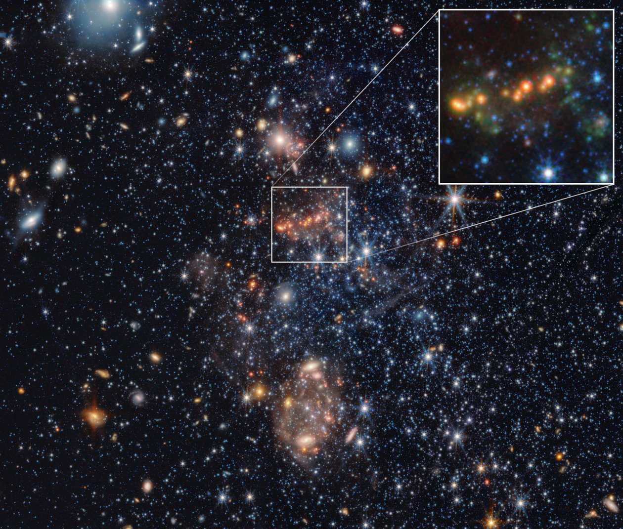 Sextans A PAHs Pull-out by James Webb Space Telescope (NASA)