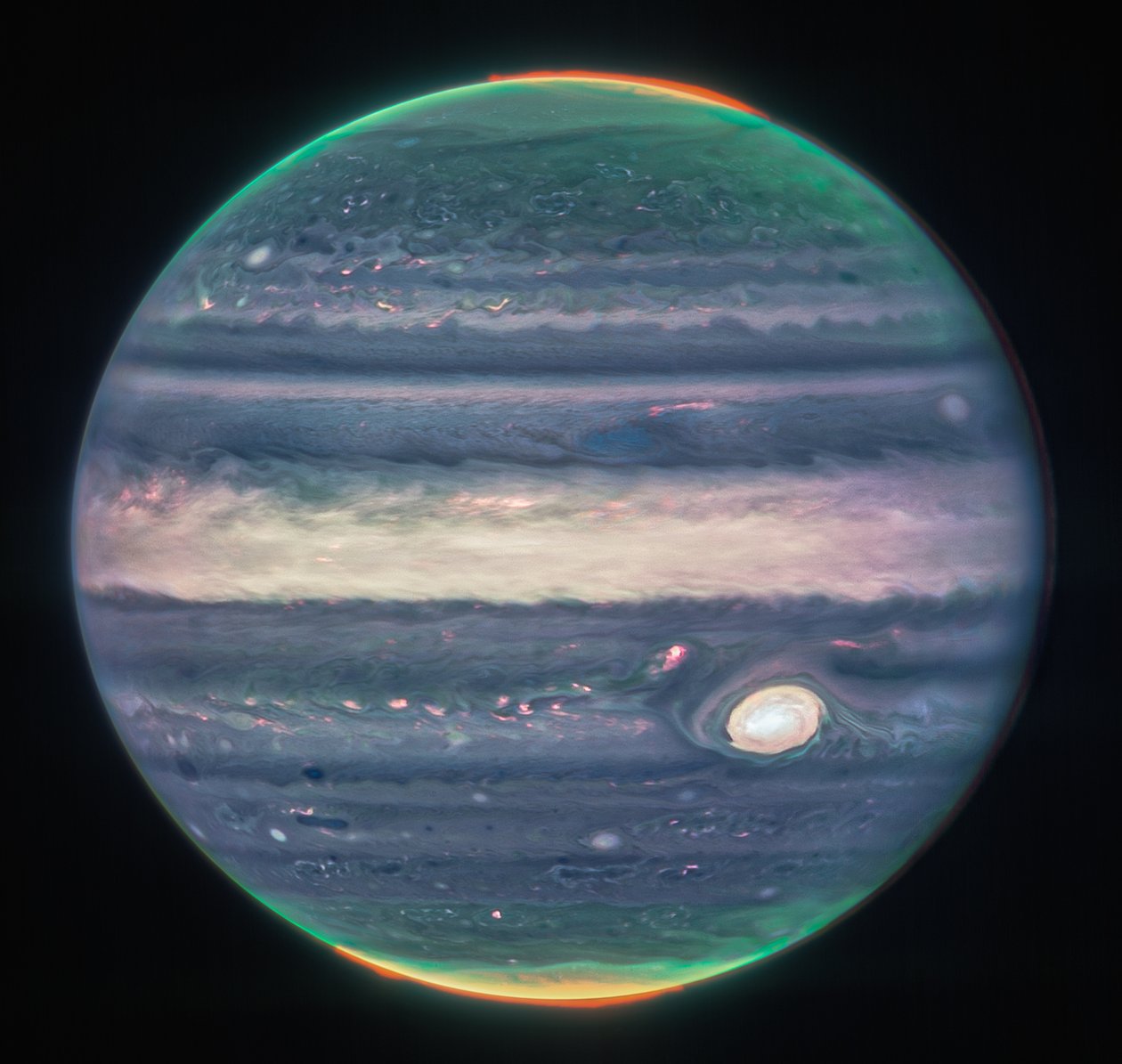 Webb’s Jupiter Images Showcase Auroras, Hazes by James Webb Space Telescope (NASA)