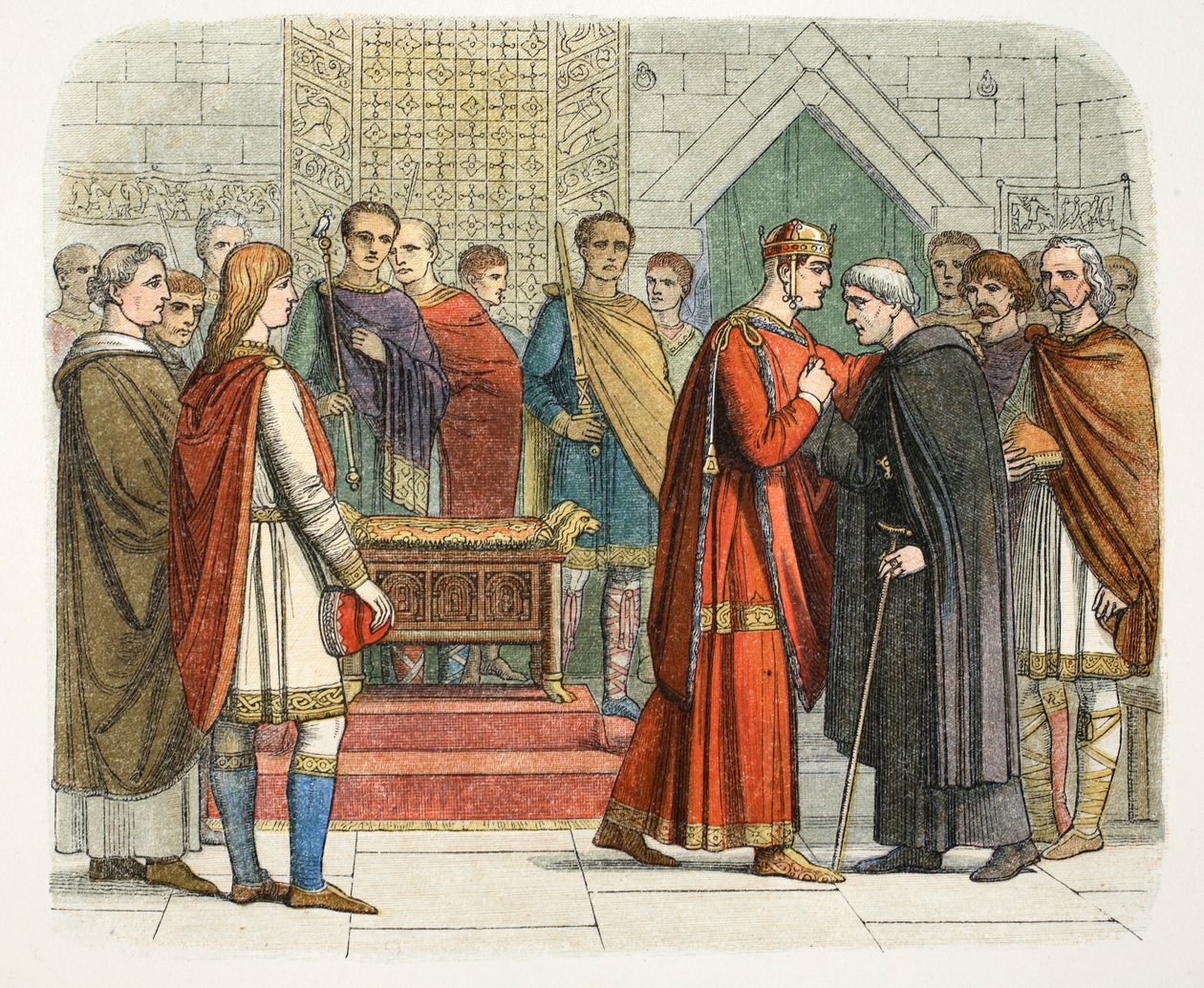 King William I Pays Court to the English Leaders by James William Edmund Doyle