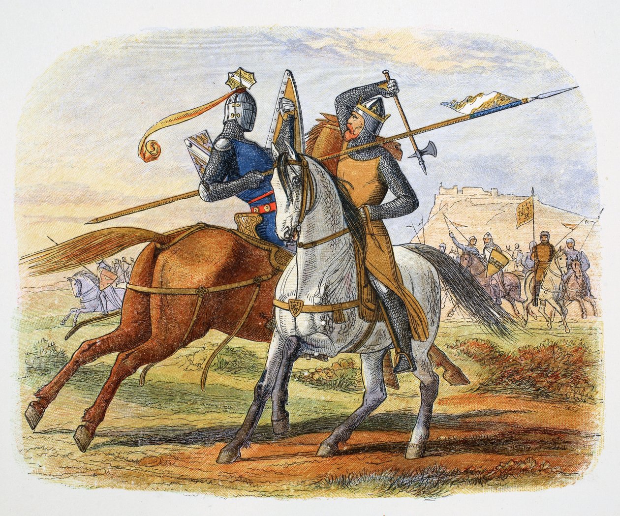 Robert the Bruce Kills Sir Henry Bohun, Battle of Bannockburn, Scotland, 1314 by James William Edmund Doyle