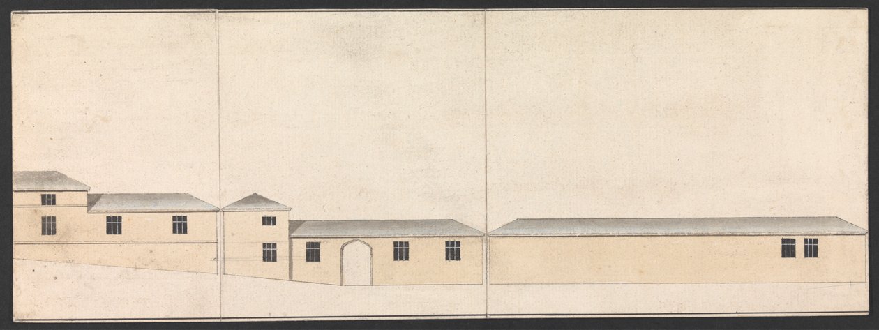 Cobham Hall, Kent: Elevation of Stables by James Wyatt