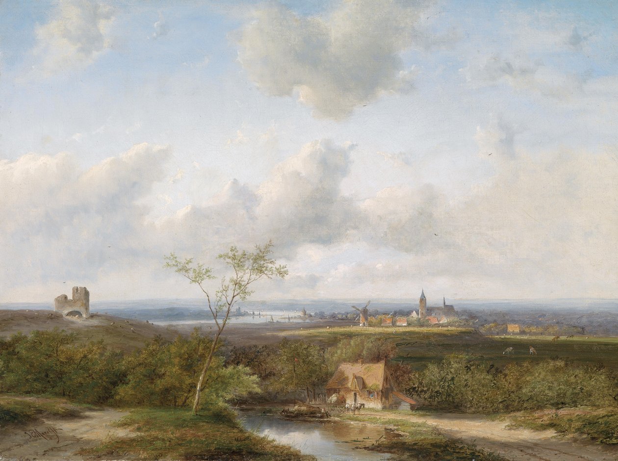 Wide Dutch Landscape by Jan Evert Morel