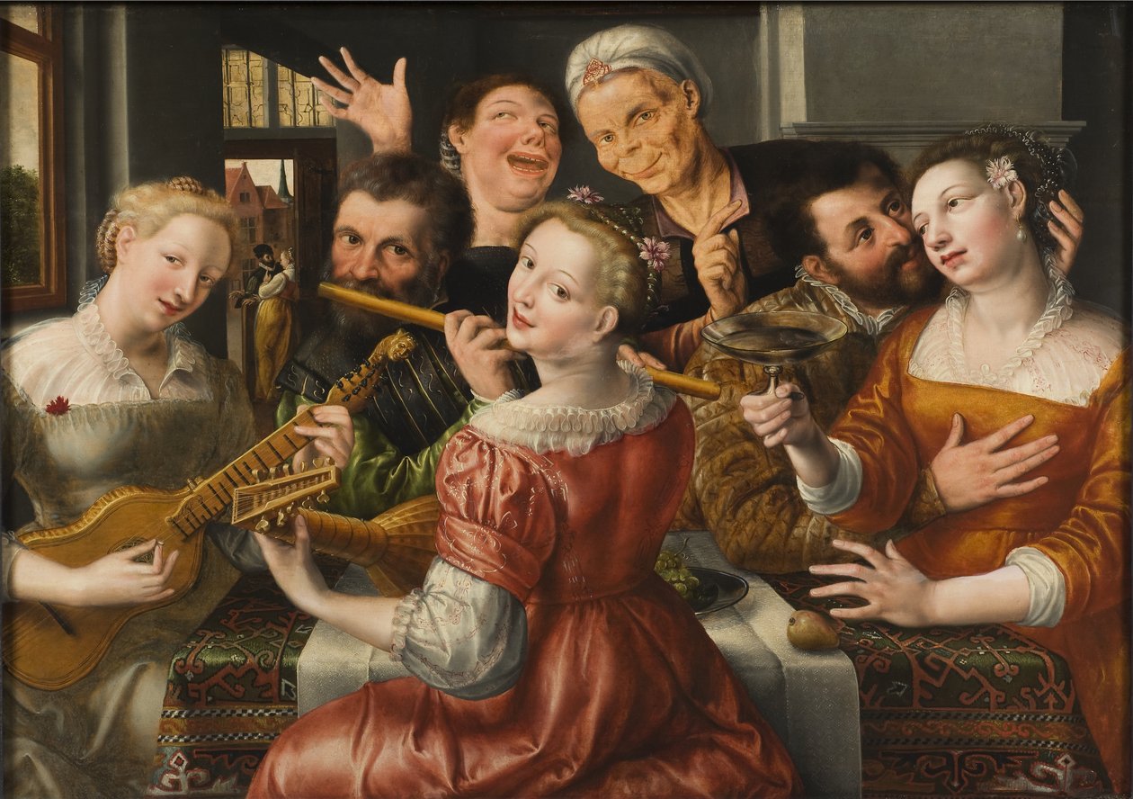 A Merry Company by Jan Massys or Metsys