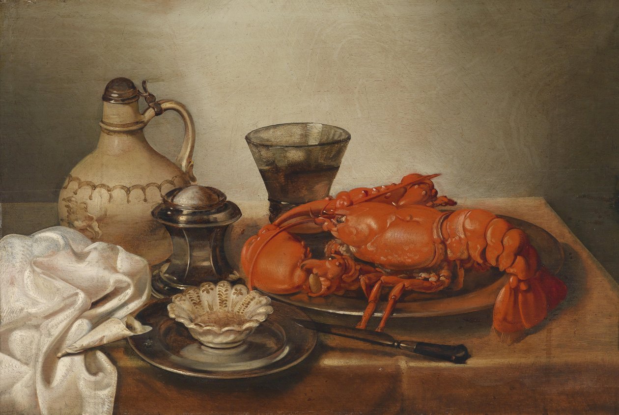 Still Life with Lobster by Jan Pauwel Gillemans the Younger