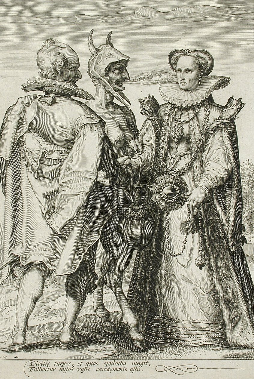 Marriage for Money, Plate 2 of The Marriage Trilogy by Jan Saenredam