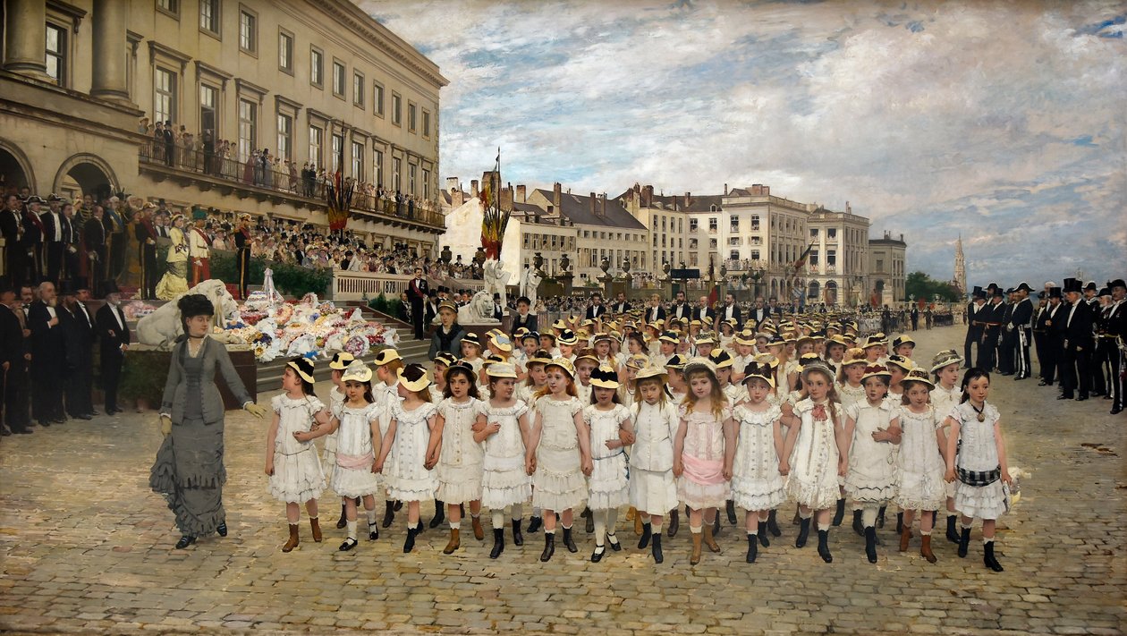 Parade of the Schools in 1878 by Jan Frans Verhas