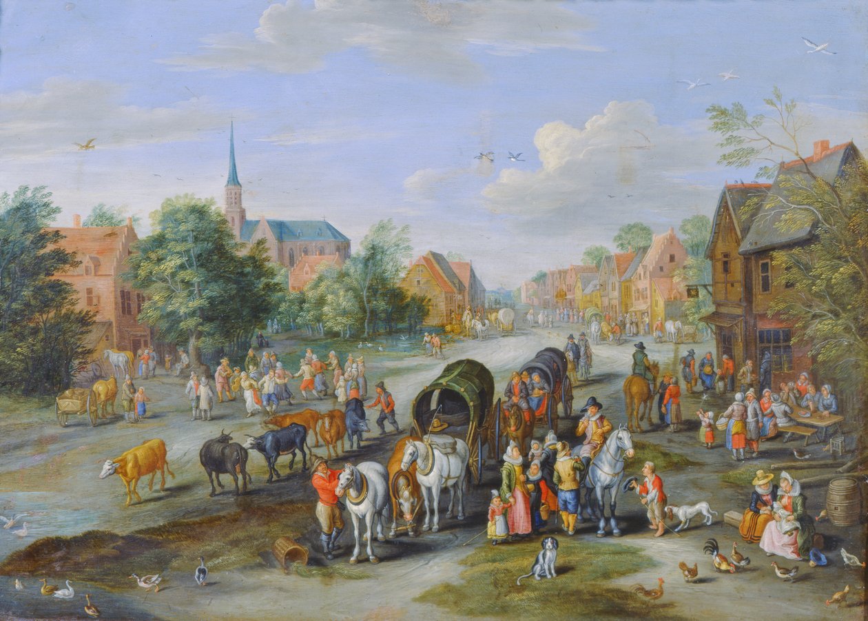 Flemish Fete by Jan the Elder Brueghel
