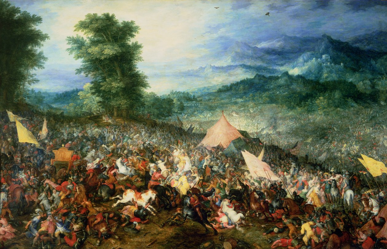 The Battle of Arbelles, or the Battle of Issus, 1602 by Jan the Elder Brueghel