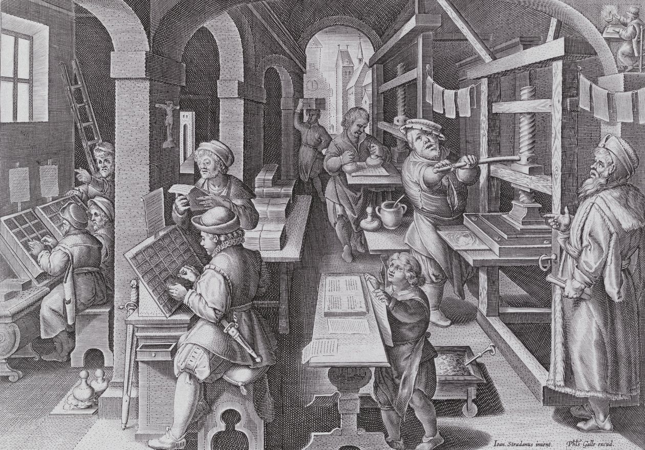 The Development of Printing, plate 5 from 