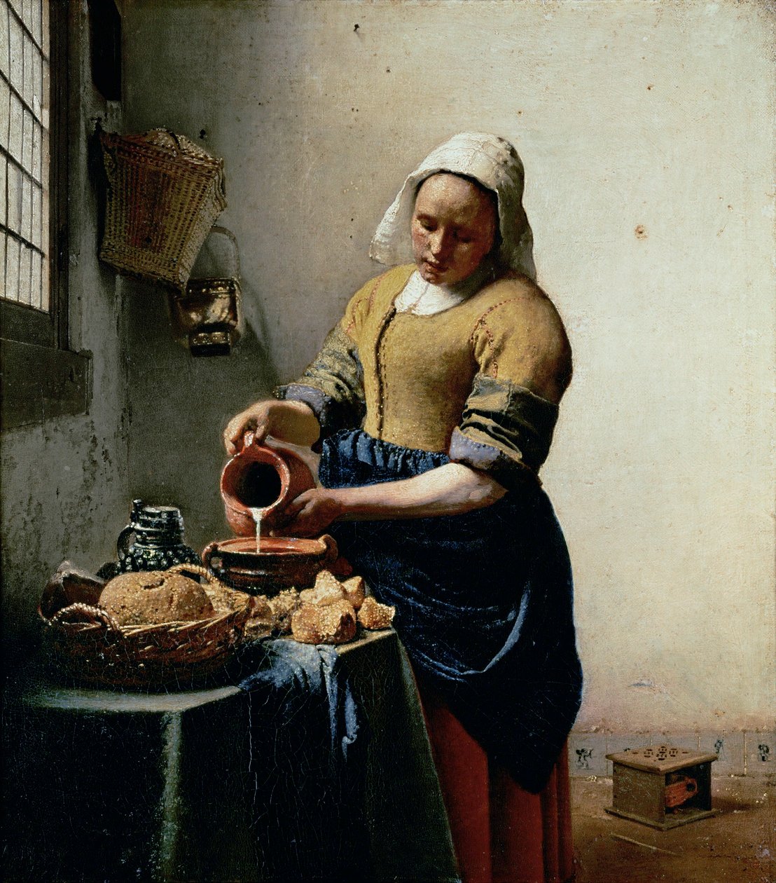 The Milkmaid by Jan (1632 75) Vermeer