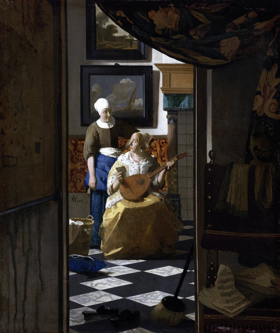 The Love Letter (c.1669-70) by Johannes Vermeer