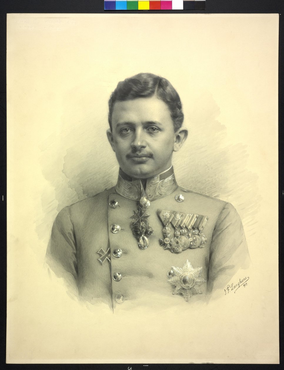 Emperor of Austria Charles I by Jan (studio of) Langhans