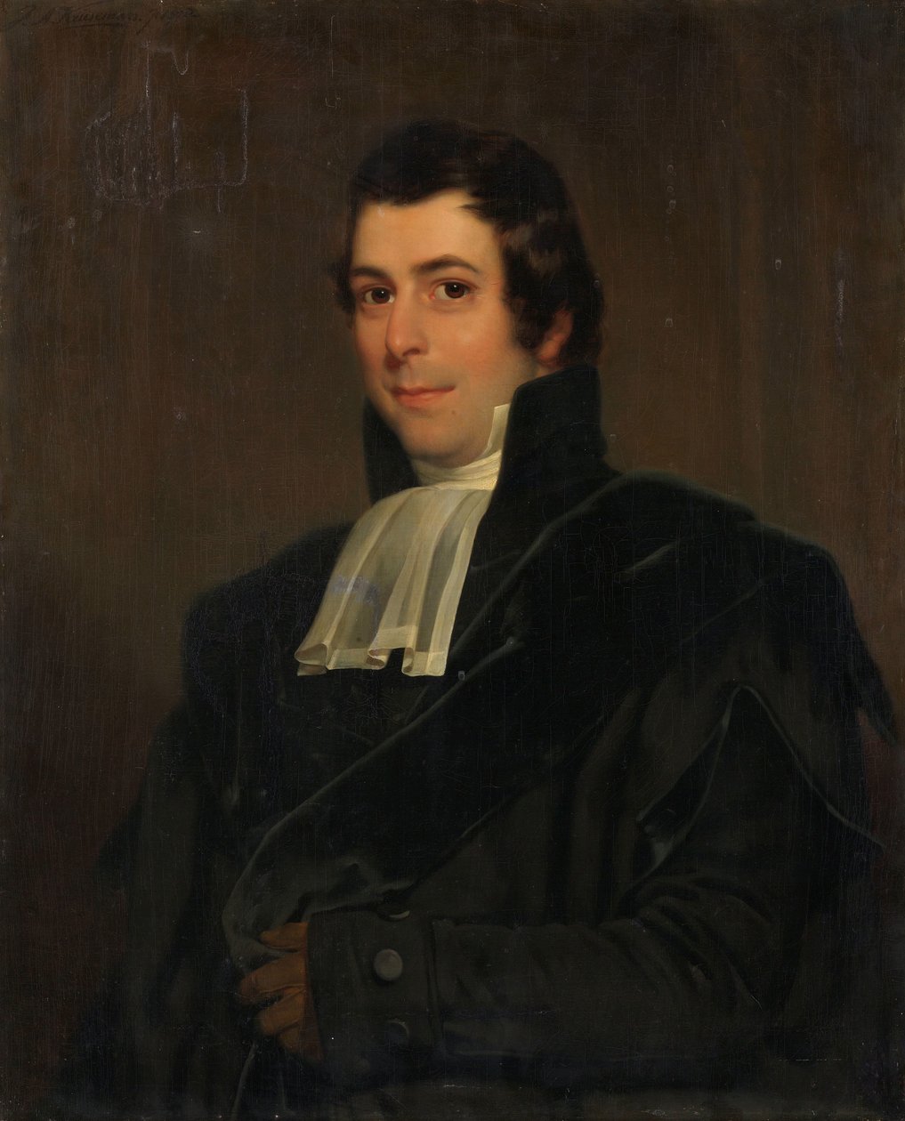 Gijsbertus Johannes Rooyens (1785-1846), Professor of Theology and Church History at the University of Amsterdam by Jan Adam Kruseman (signed by artist)