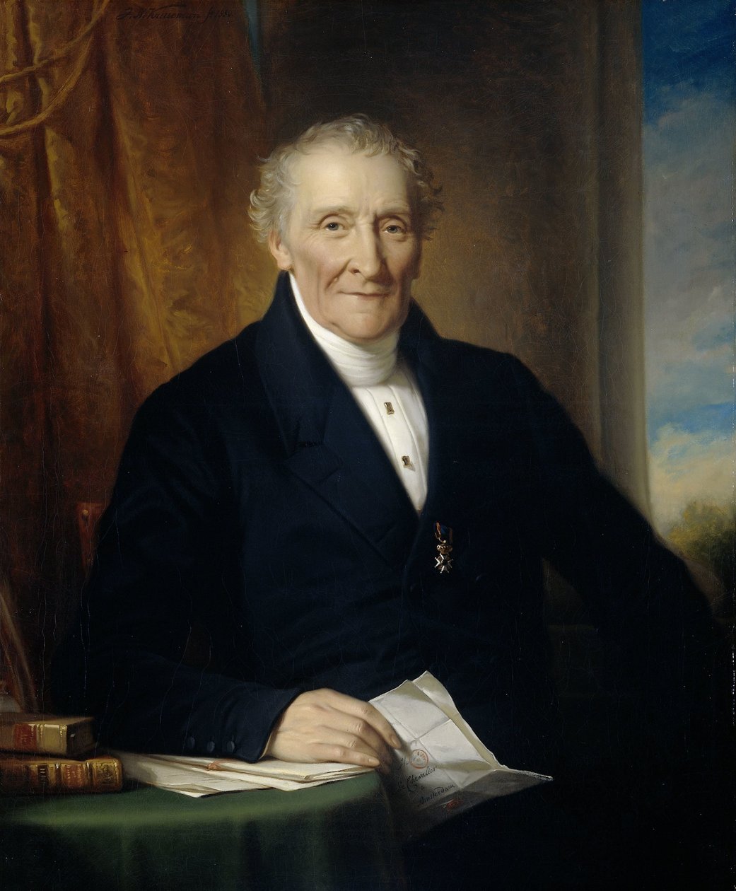 Rodolphe le Chevalier (1777-1865), Amsterdam Merchant and one of three Founders of the Holland Railroad Company by Jan Adam Kruseman