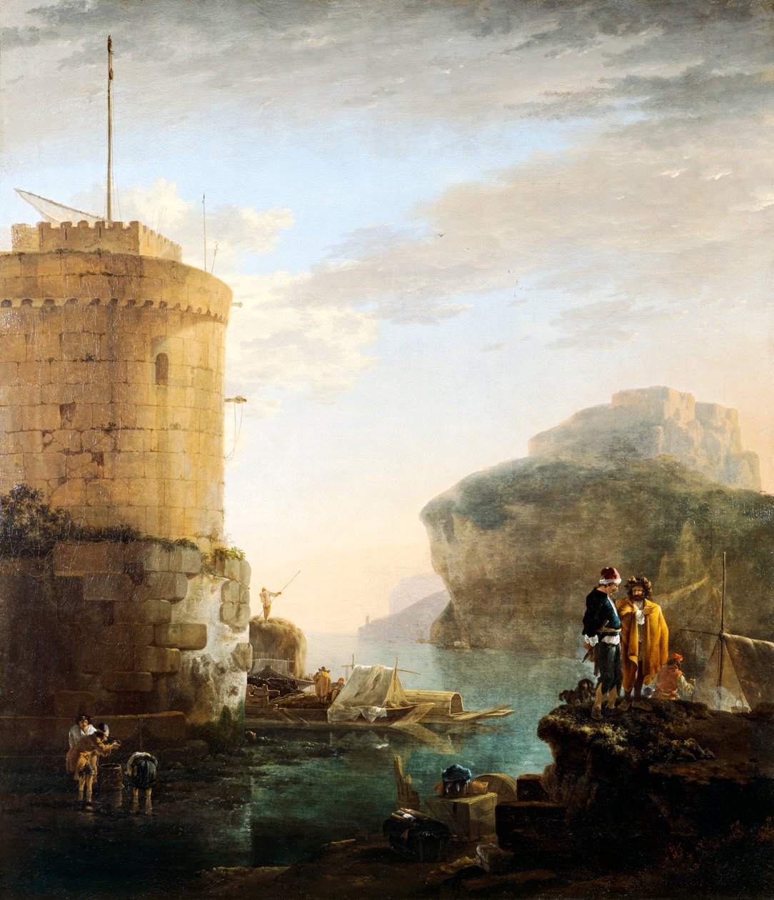 Harbour Scene by Jan Asselijn