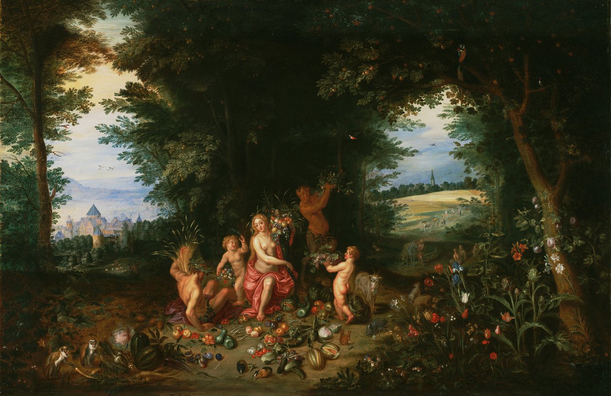 Landscape with Ceres (Allegory of Earth) by Jan & Balen Hendrik van (1575-1632) Brueghel