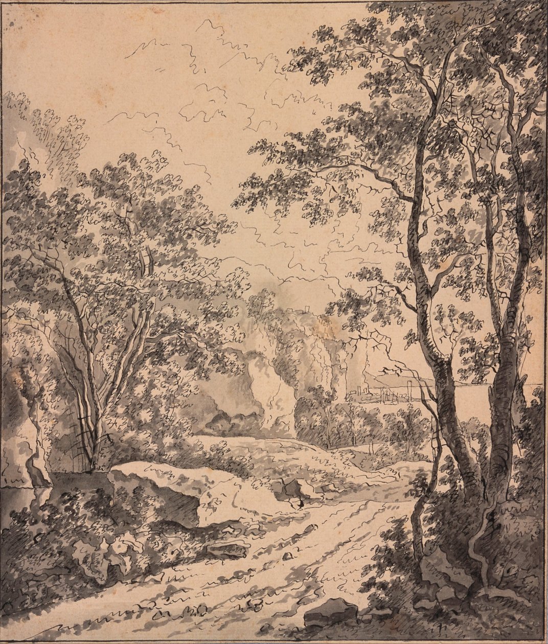 Italian Landscape, Between Ancona and Sinigaglia by Jan Both