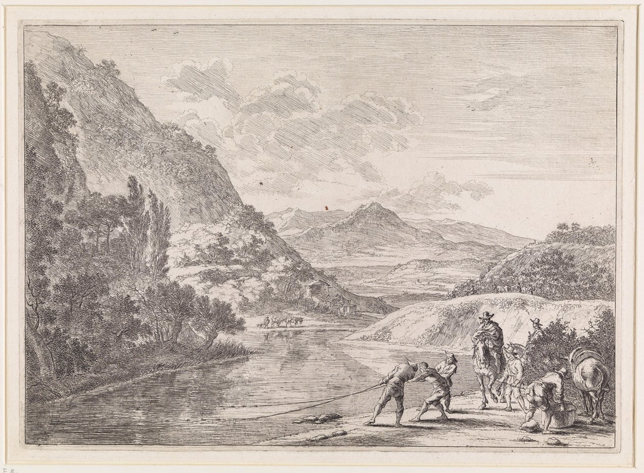 Fishermen by the Tiber by Jan Both