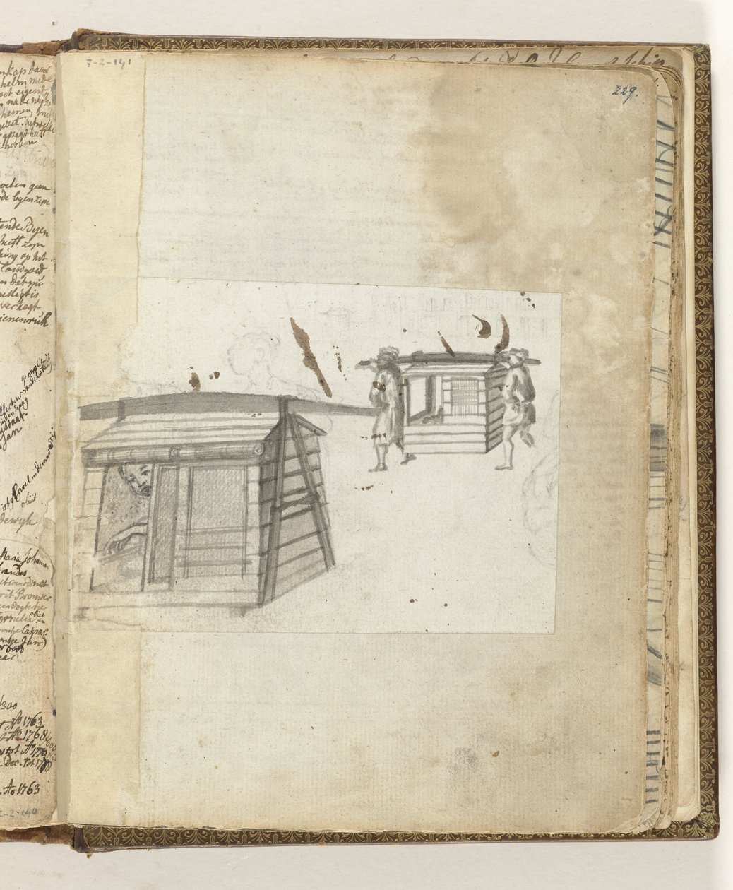 Sedan Chair with Passenger by Jan Brandes