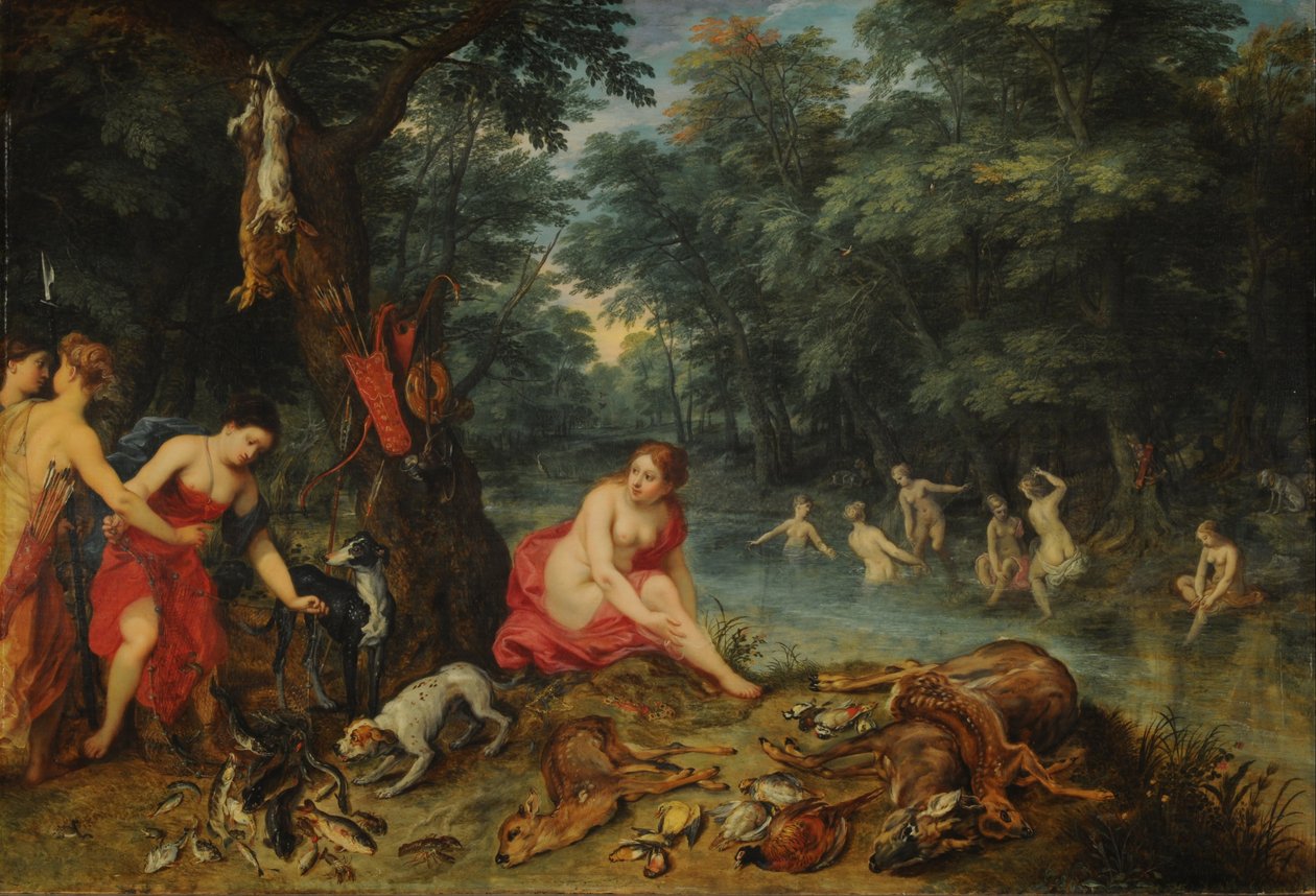 Bath of the Nymphs (The Nymphs of Diana Returning from Fishing) by Jan Brueghel the Elder