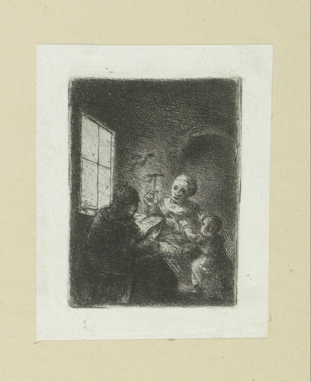 Family by the Window by Jan Chalon