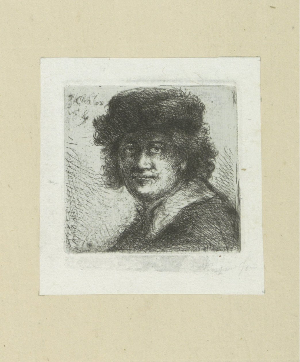 Man with Hat and Flat Collar by Jan Chalon