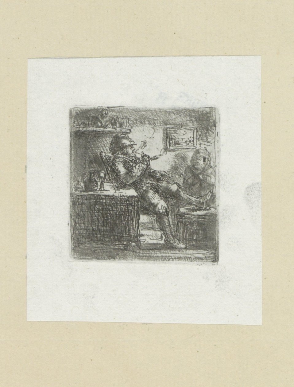 Man with Pipe by Jan Chalon