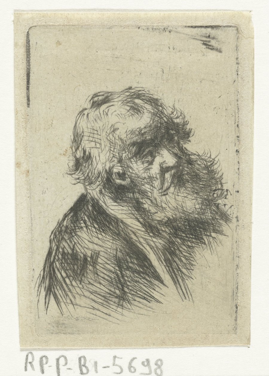 Old Man with a Beard by Jan Chalon