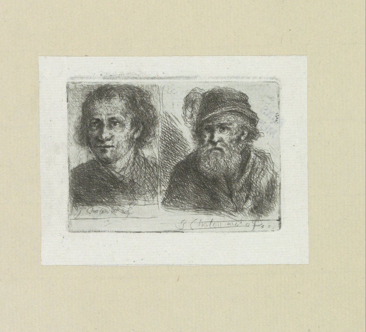 Two Men by Jan Chalon