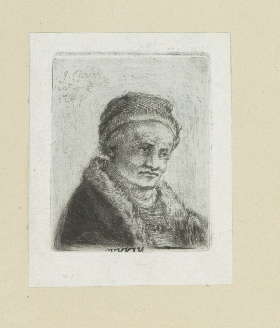 Adult Man with Fur Collar by Jan Chalon