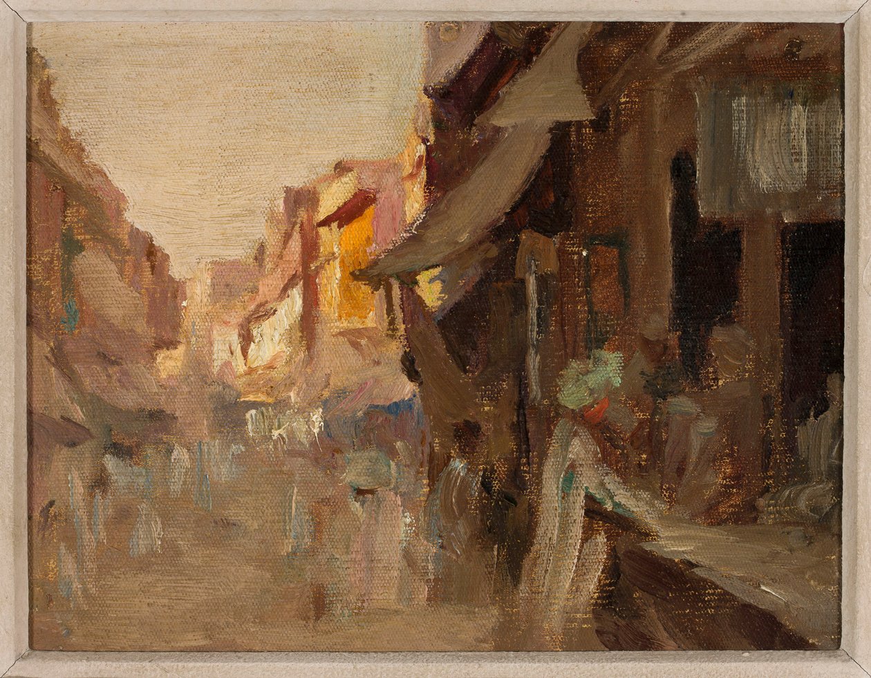 Agra - Street Market in the Evening. From a Journey to India by Jan Ciągliński