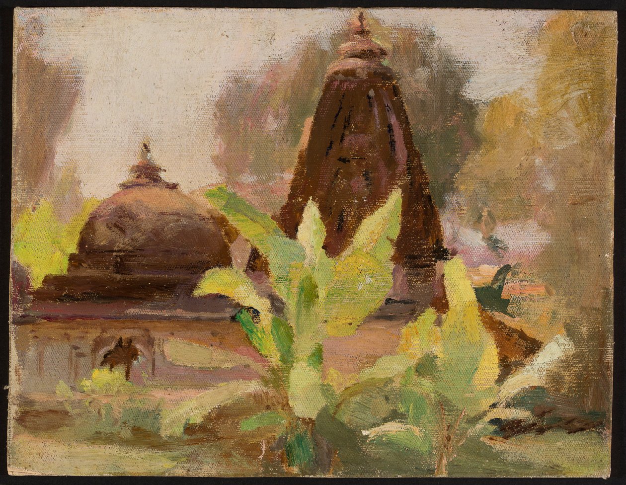 Ahmedabad - Jain Temple. From a Journey to India by Jan Ciągliński