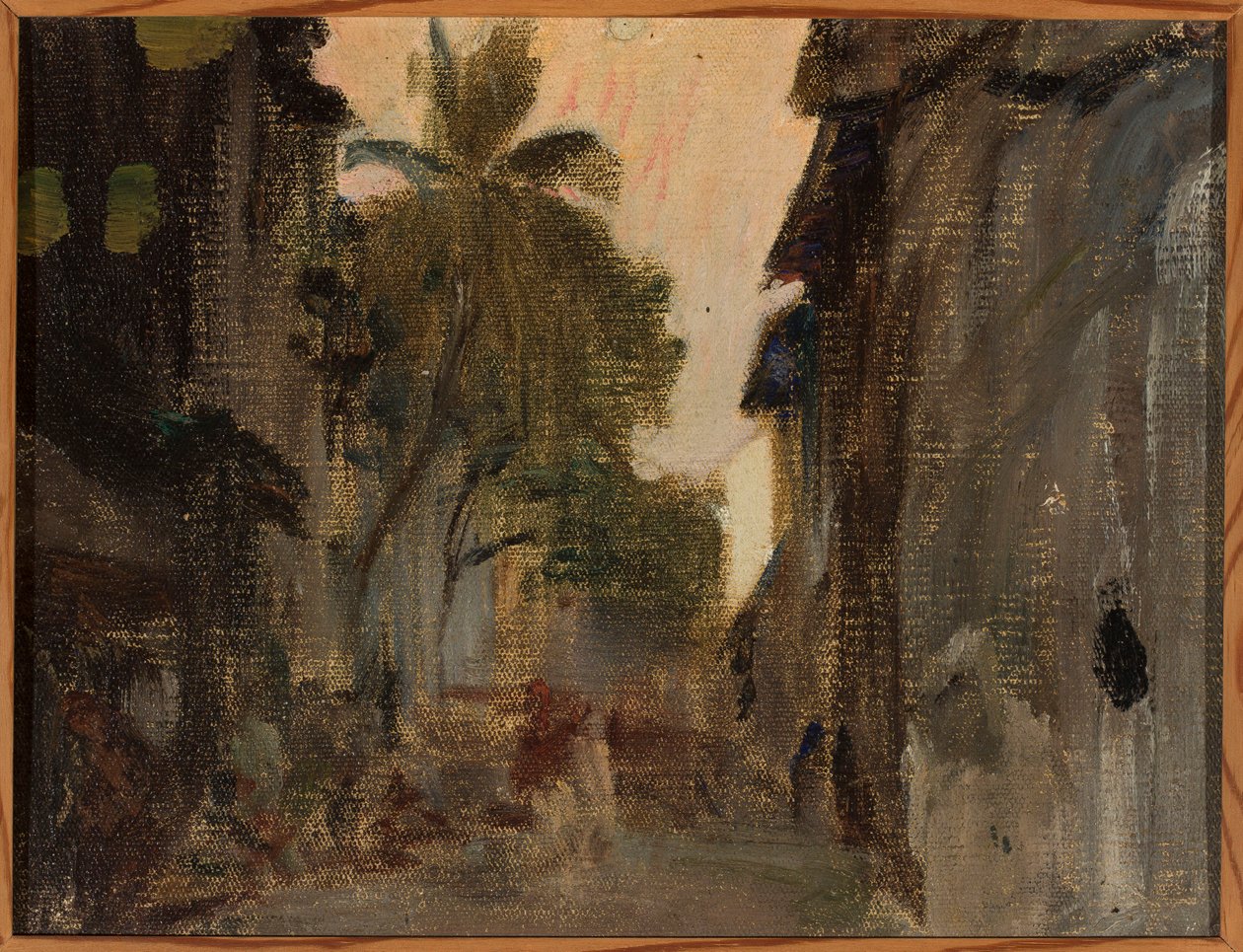 Bombay - Street, Bamboo Palms. From a Journey to India by Jan Ciągliński