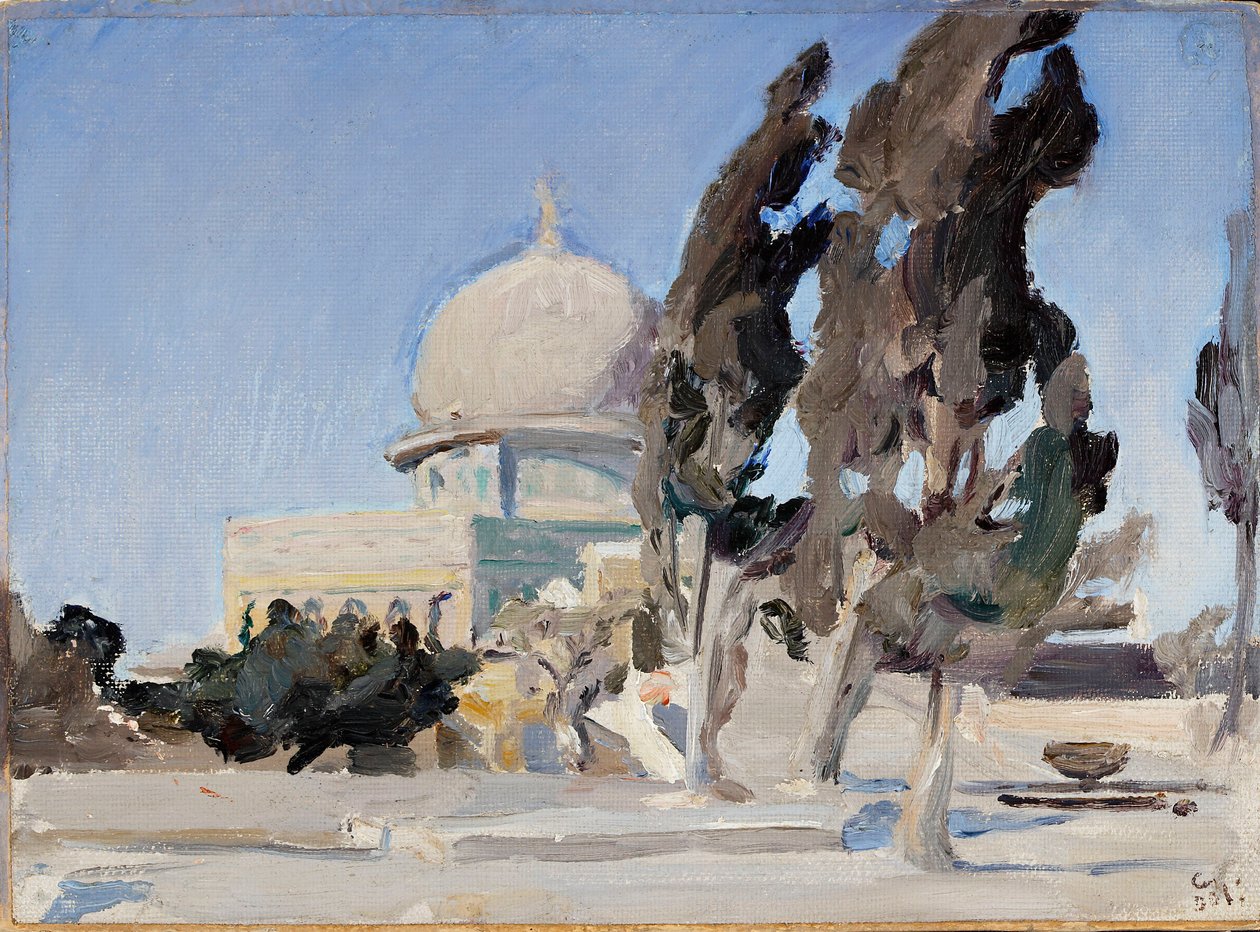 Omar Mosque in Jerusalem. From a Journey to Palestine by Jan Ciągliński
