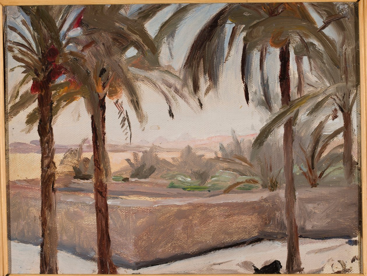 Palms Against the Pyramids. From a Journey to Egypt by Jan Ciągliński