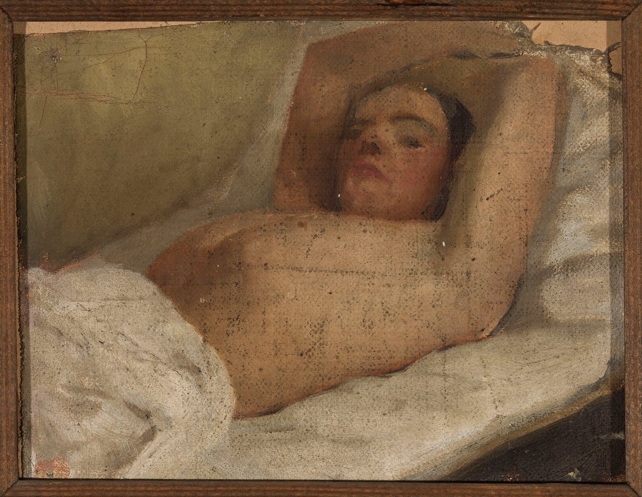 Study of a Reclining Woman by Jan Ciągliński