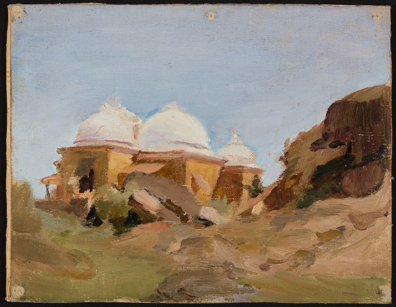 Temple with White Domes. From a Journey to India by Jan Ciągliński