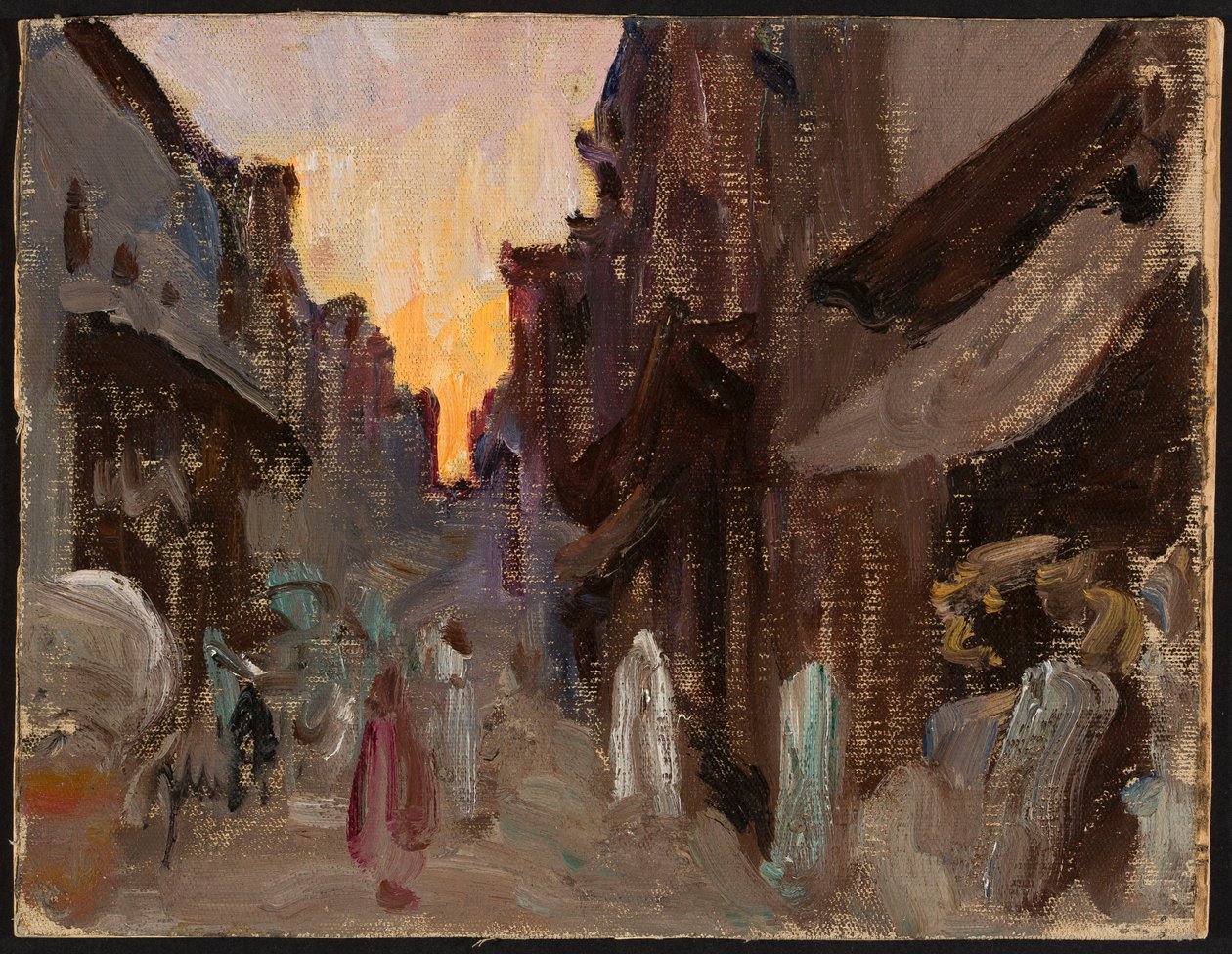 Tanjore - Street. From a Journey to India by Jan Ciągliński