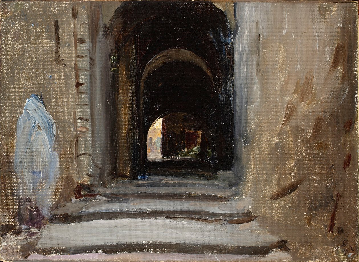Via Dolorosa in Jerusalem. From a Journey to Palestine by Jan Ciągliński