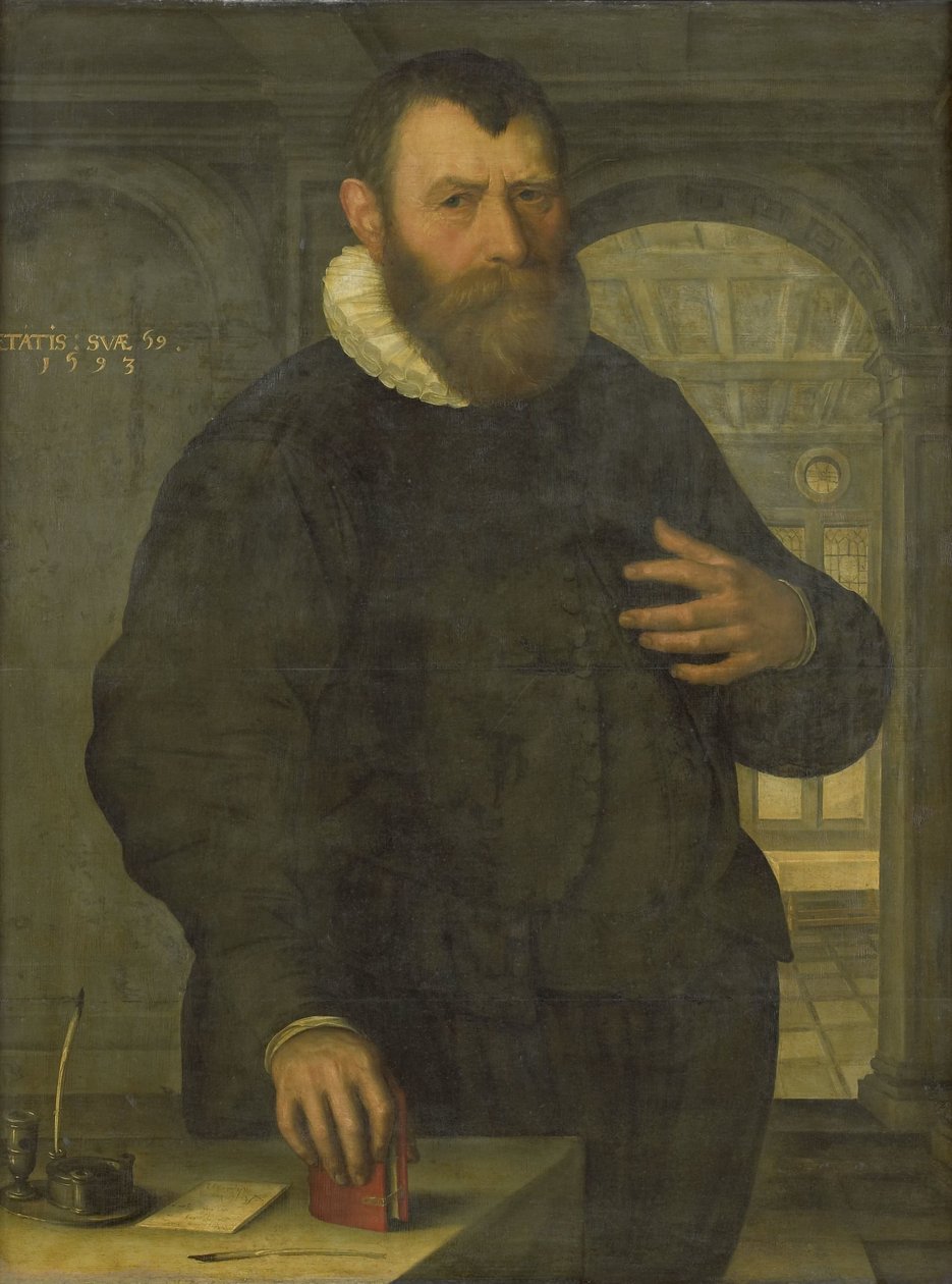 Portrait of Bartholomeus van der Wiere (1534-1603) by Jan Claesz. (attributed to)