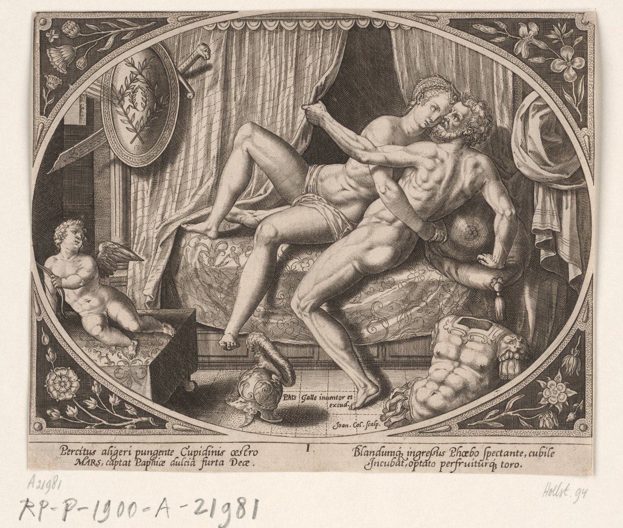 Adultery of Venus and Mars by Jan Collaert (II)