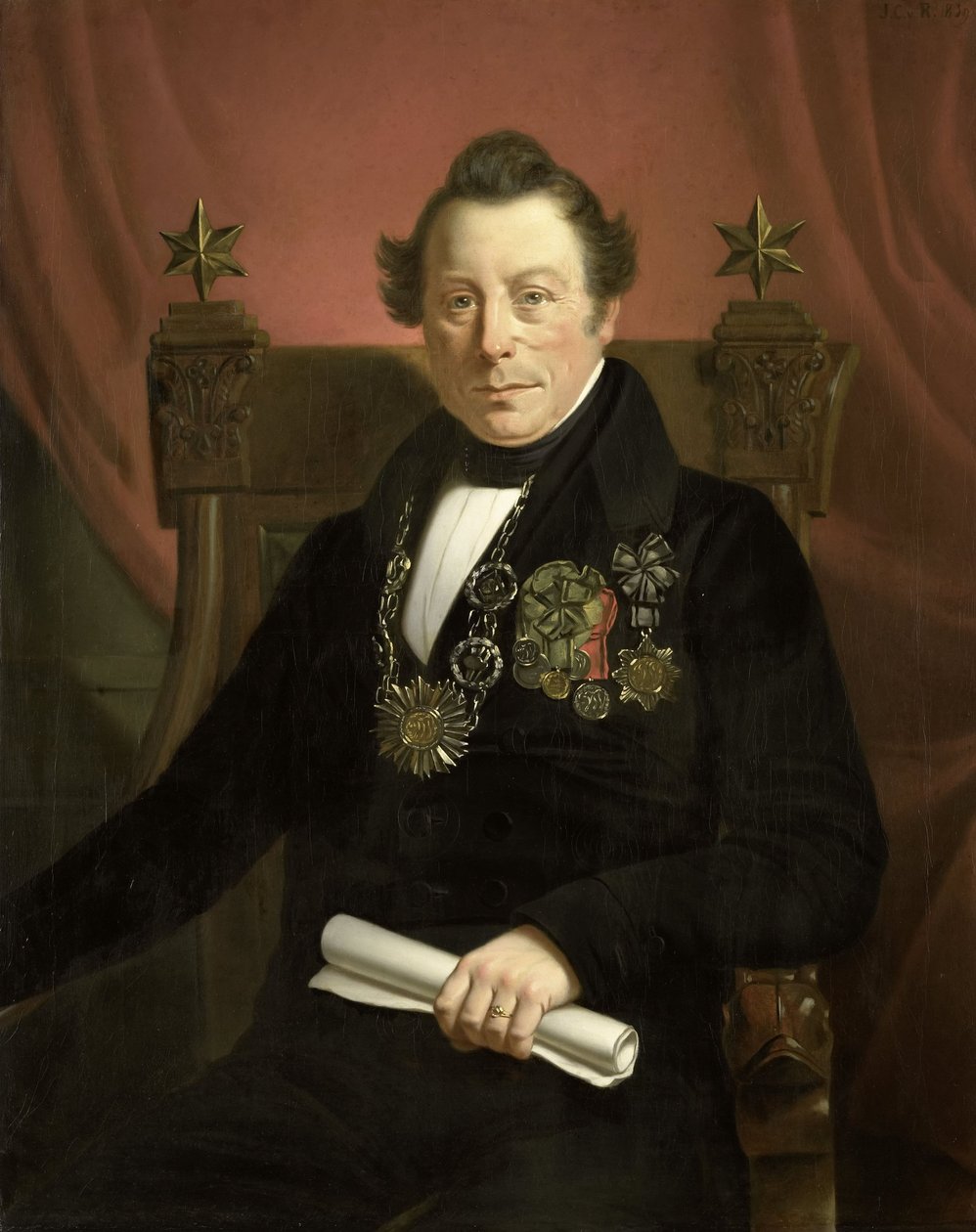 Portrait of Coenraad van Hulst by Jan Cornelis van Rossum