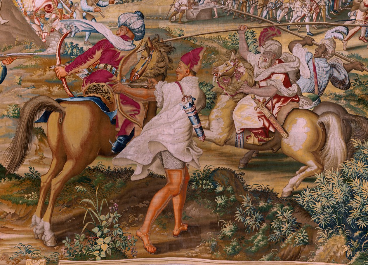 Series The Conquest of Tunis. The Attack on La Goleta. Fourth tapestry in the series. 1543-1548. by Jan Cornelisz Vermeyen