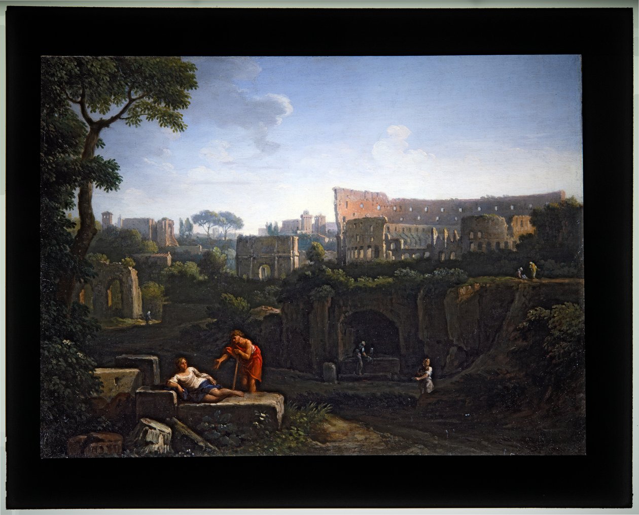 Set of Four Capriccio; (2) Colosseum & Arch of Constantine by Jan Frans van (1662 1749) Bloemen