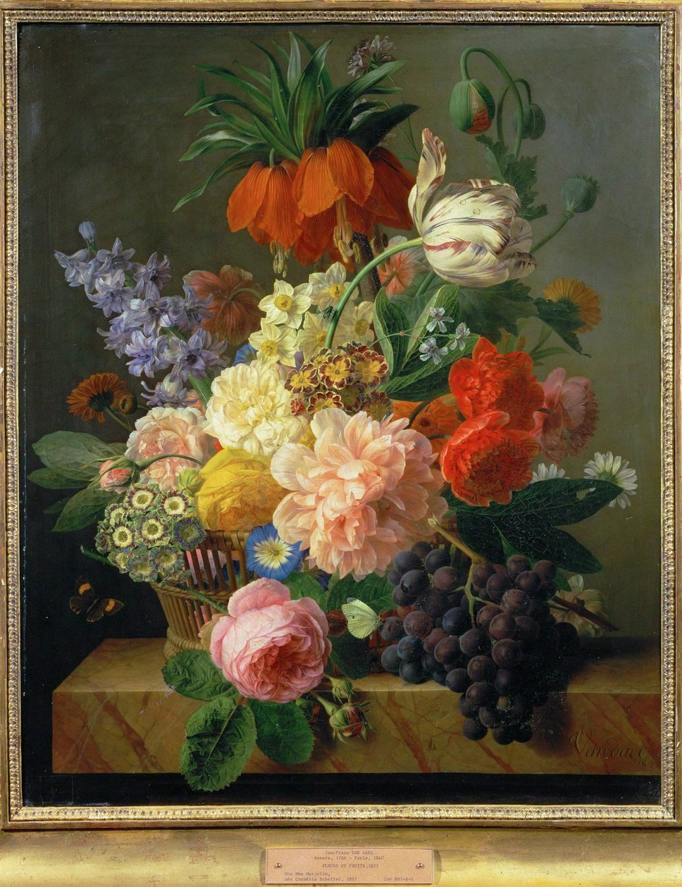 Flowers and Fruit by Jan Frans van Dael