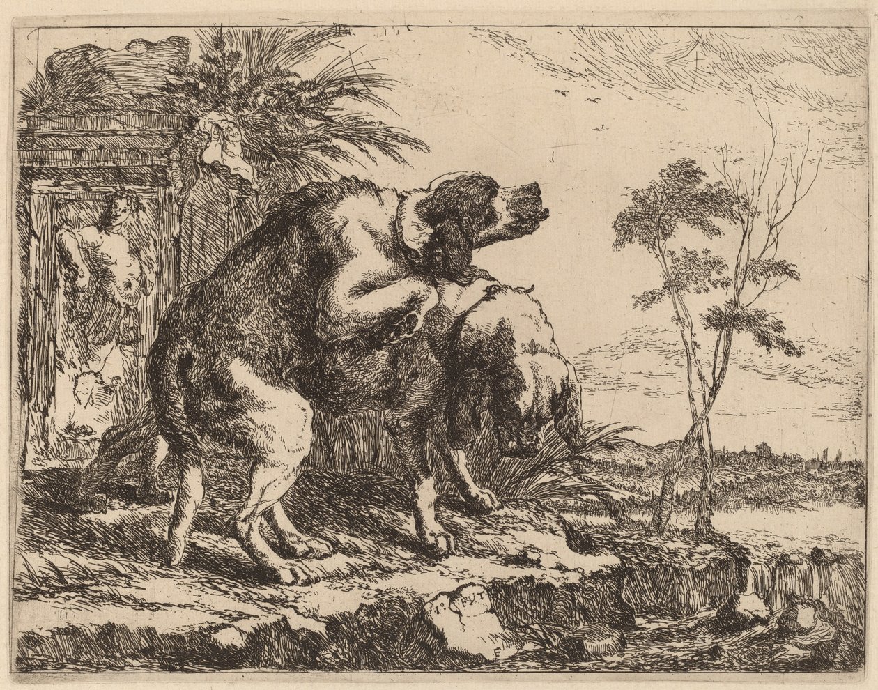 Two Dogs Copulating by Jan Fyt