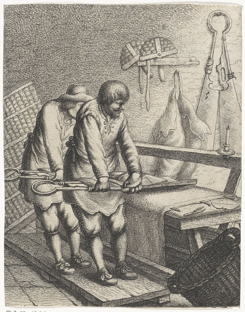 Cloth Shearers by Jan Gillisz. van Vliet
