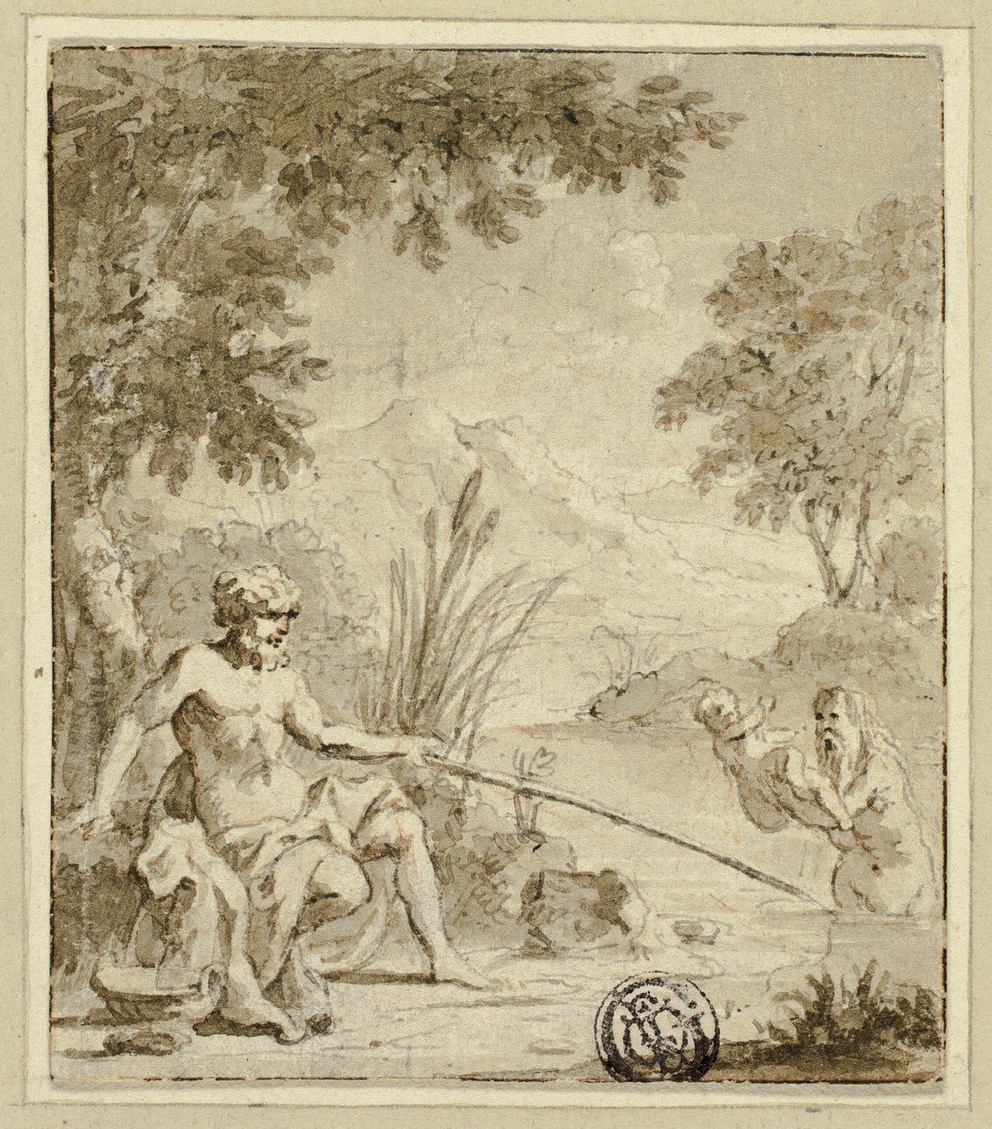 Mythological Birth of a God or Demi-God from a River by Jan Goeree