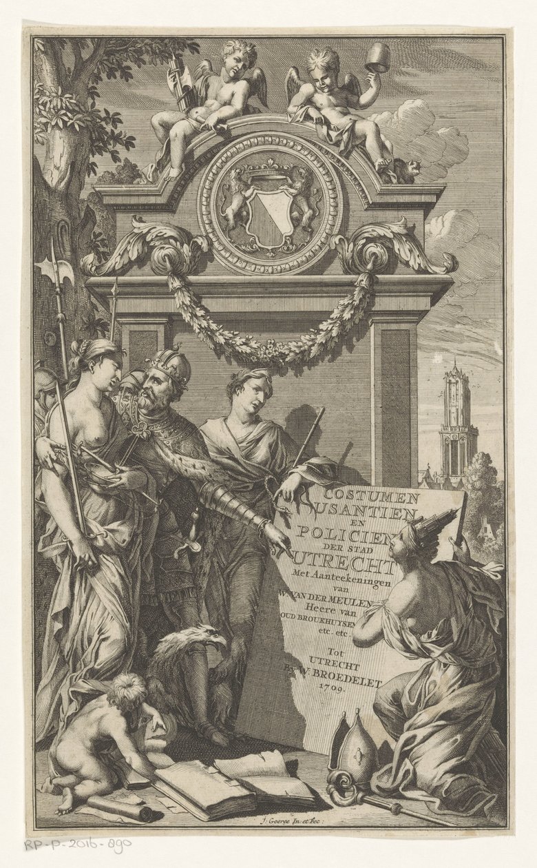 Justice Teaches the Laws of Utrecht by Jan Goeree