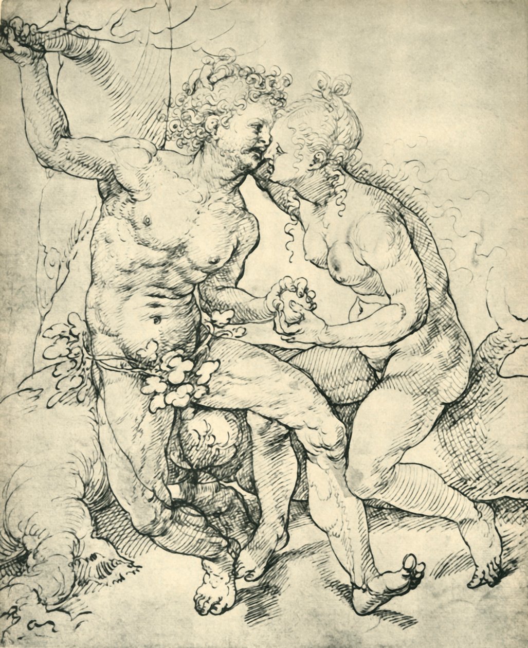 Adam and Eve by Jan Gossaert